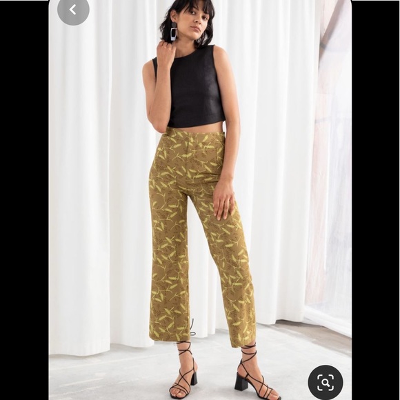 & Other Stories Pants - & Other Stories Cropped Kick Flare Trousers